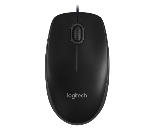 Slika Miš Logitech B100 Optical USB Black OEM, 910-003357