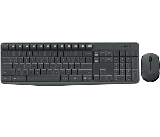 Picture of Logitech MK235 Wireless Desktop USB Gray YU, New