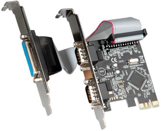 Picture of Secomp Value PCIe Adapter 2xRS232 DB9 + 1xEPP