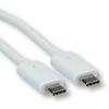 Picture of Secomp Value USB3.1 Cablewith Emark, C-C, M/M, white, 1.0 m