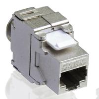 Picture of Secomp Value Keystone Jack, Cat6a, STP, toolless, silver
