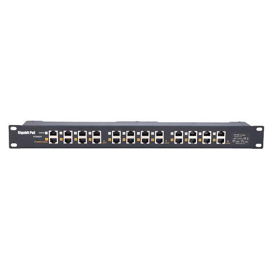Picture of Extralink 12 Port 10/100/1000 PoE injector, 19'', rack mount