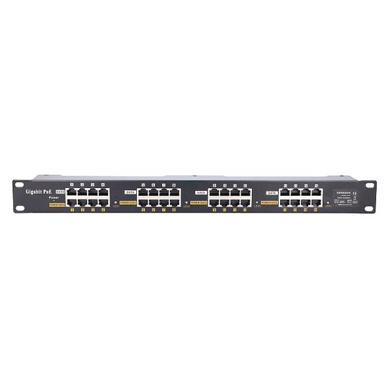 Picture of Extralink 16 Port 10/100/1000 PoE injector, 19'', rack mount