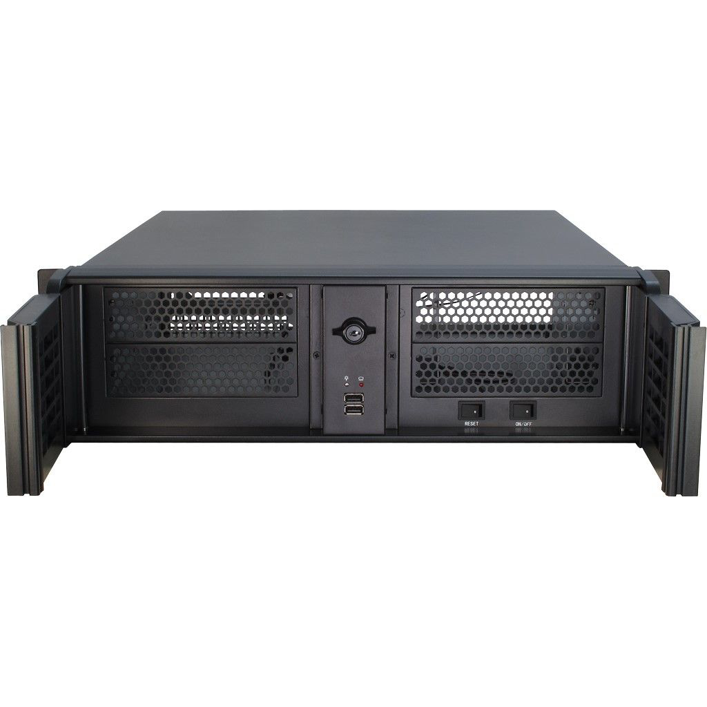 Servergehäuse Inter-Tech 1U-10265 mit Netzteil u. CPU Kühler (Gebraucht