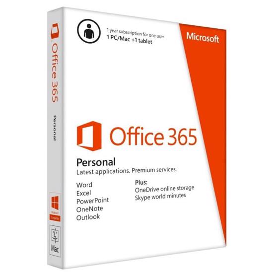 Picture of Microsoft Office 365 Personal EN Subscr 1YR Central/Eastern Euro Only Medialess P4