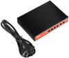 Picture of Wi-Tek WI-PS205 6-Port 48V 100Mbps Long Range PoE Switch with 4-Port PoE