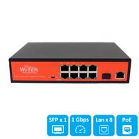 Picture of Wi-Tek WI-PS309GF 9-Port 48V Gigabit Ports PoE Switch with 8-Port PoE