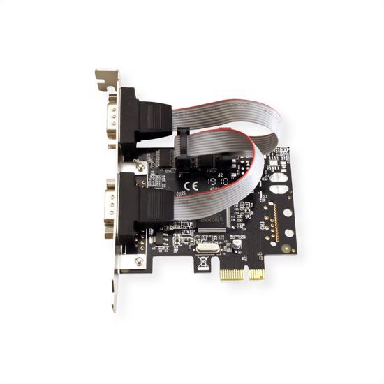 Picture of Secomp Value PCI-Express Adapter, 2x Serial RS232 D-Sub 9 Ports