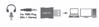 Picture of USB Audio Adapter black 1x3.5mm