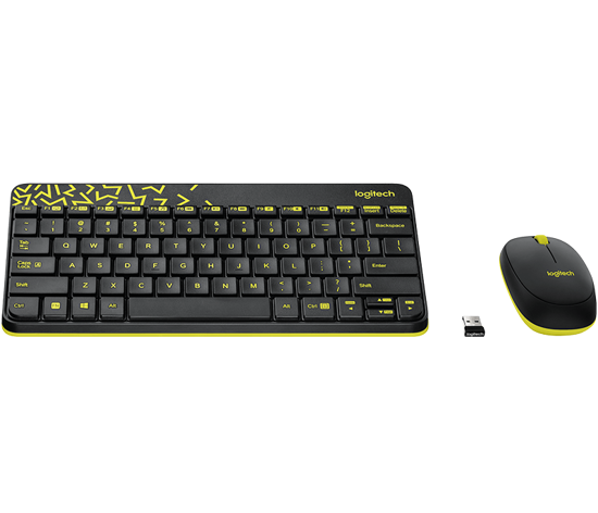 Picture of Logitech MK240 Wireless Desktop USB Black YU