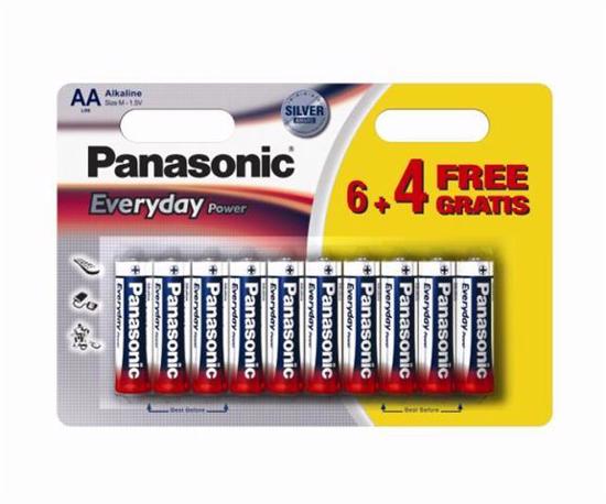 Picture of PANASONIC alkalne baterije AA LR6EPS/10BW