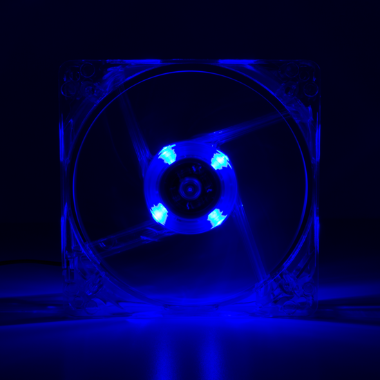 Picture of LogiLink Ventilator 120x120x25 mm, 4x LED, plava