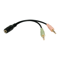 Picture of LogiLink Audio adapter 4-pin ženski 3.5 mm stereo na 2 x 3.5mm muški