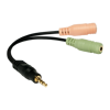 Picture of LogiLink Audio adapter 4-pin muški 3.5 mm stereo na 2x 3.5mm ženski