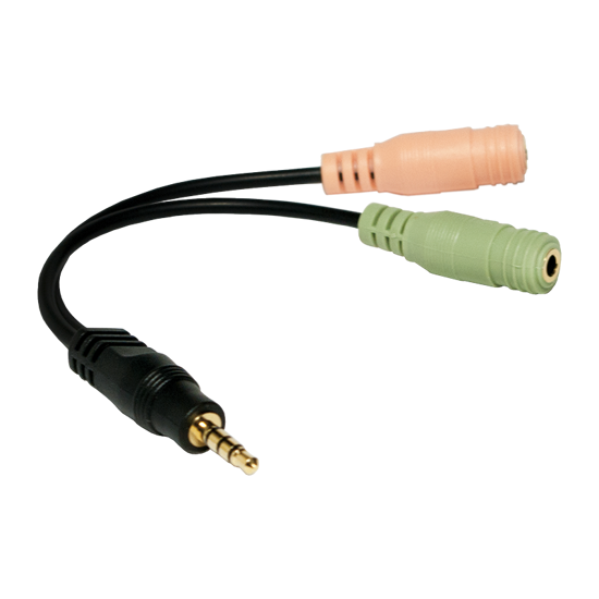 Picture of LogiLink Audio adapter 4-pin muški 3.5 mm stereo na 2x 3.5mm ženski