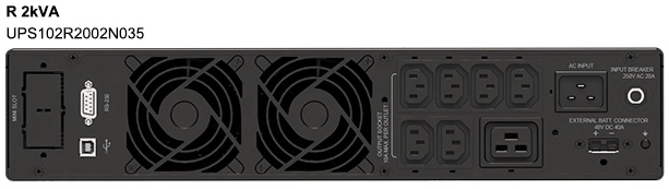 Delta UPS Amplon R 2K Single phase On-Line 2kVA/1.8kW (12V9Ah x 4pcs ...