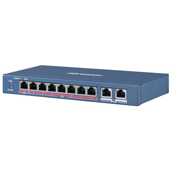 Picture of HIKVISION 10-port switch 1x100M HiPoE 7x100M PoE 2x1000M DS-3E0310HP-E