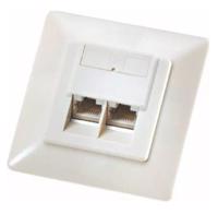 Picture of ROLINE Flush Mount Wall Jack Cat5e STP class D white