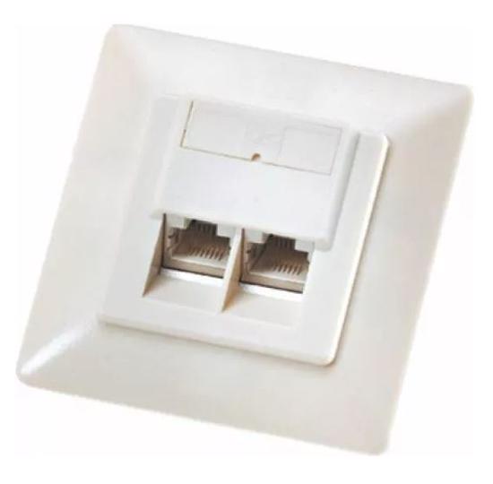 Picture of ROLINE Flush Mount Wall Jack Cat5e STP class D white