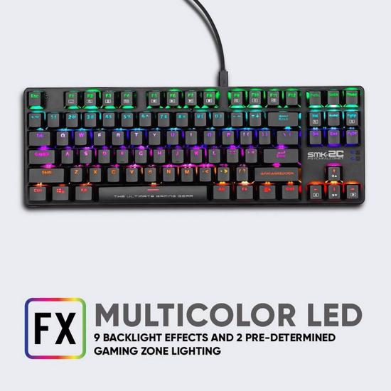 Picture of ARMAGGEDDON SMK-2C Psychfalconet Blue Switch Low-Profile, mehanička tastatura