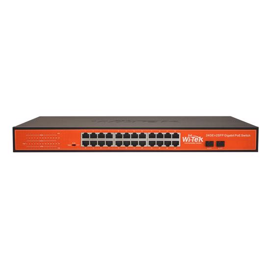 Picture of Wi-Tek WI-PS326GF 24GE+2SFP 48V Ports PoE Switch with 24-Port PoE