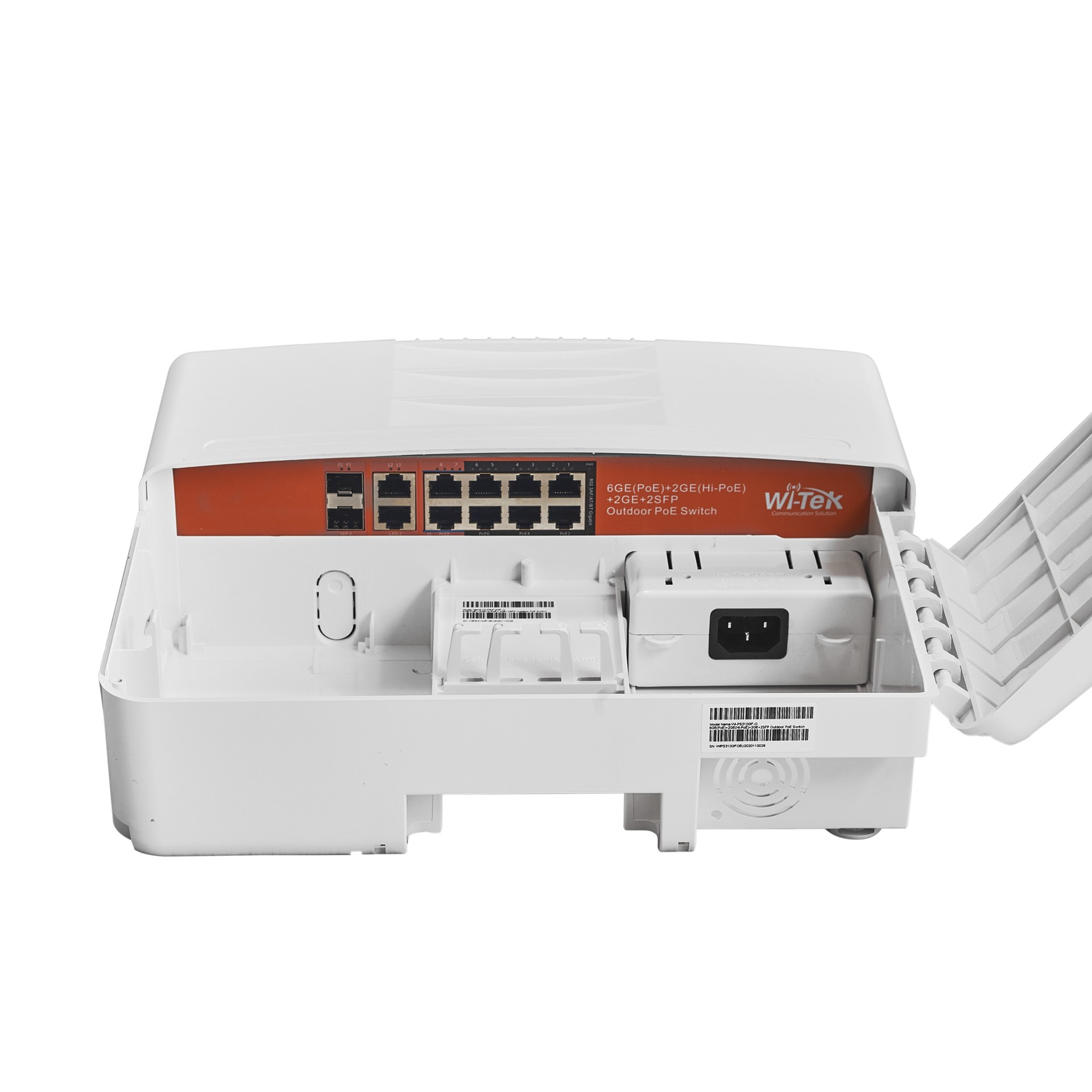 Wi-Tek WI-PS310GF-O 12-Port Gigabit Outdoor Waterproof PoE Switch with ...