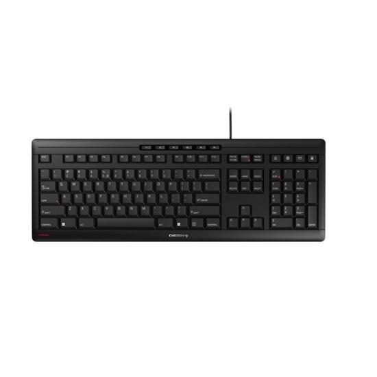 Picture of Cherry Stream Ultra tiha vodootporna tastatura, USB, YU, crna