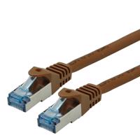 Picture of Secomp Roline SFTP (PiMF) PatchCord Cat6/CompLV LSOH, brown, 5.0m