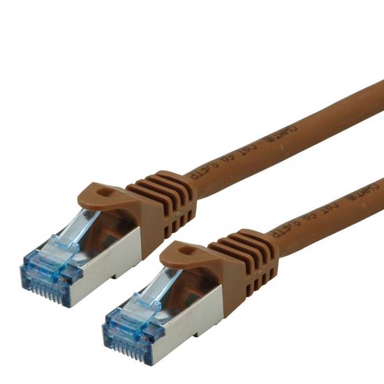 Picture of Secomp Roline SFTP (PiMF) PatchCord Cat6/CompLV LSOH, brown, 5.0m