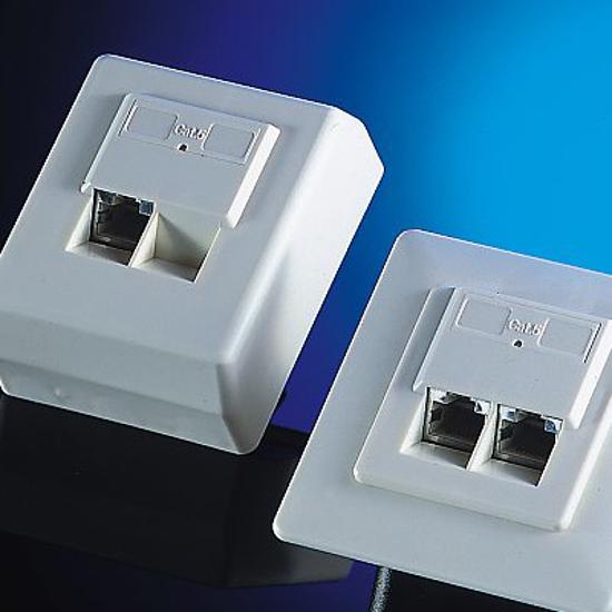 Picture of Nazidna utičnica puna CAT5E 2xRJ-45