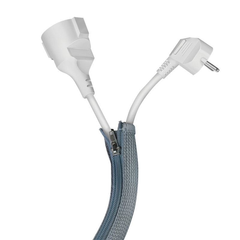 LogiLink  fleksibilna zaštita za kablove sa rajfešlusom 1m x 30mm siva