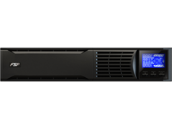 Picture of FSP UPS CH-1101RS / Champ 1K RM (PPF9001404), 1000VA/900W, Online, IEC*6, CE, W/CSB 12V9AH*2, W/USB port & cable, LCD, Intel. SLot, Rack STD