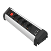 Picture of Logilink produžni kabl 4 mesta, 2 USB, prekidač, stalak, 1.5m, aluminium