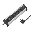Picture of Logilink produžni kabl 4 mesta, 2 USB, prekidač, stalak, 1.5m, aluminium