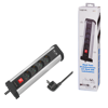 Picture of Logilink produžni kabl 4 mesta, 2 USB, prekidač, stalak, 1.5m, aluminium