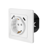 Picture of Logilink uzidna utičnica šuko, 1 USB-A, 1 USB-C