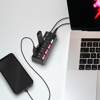 Picture of Logilink USB 2.0 HUB, 4-port, On/Off, crni sa napajanjem