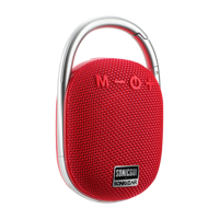 Picture of SONICGO! 1 Red Portable Wireless Speaker Bluetooth