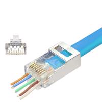 Picture of Konektori pass through, FTP Shield, RJ45, cat6A  - pakovanje 100kom