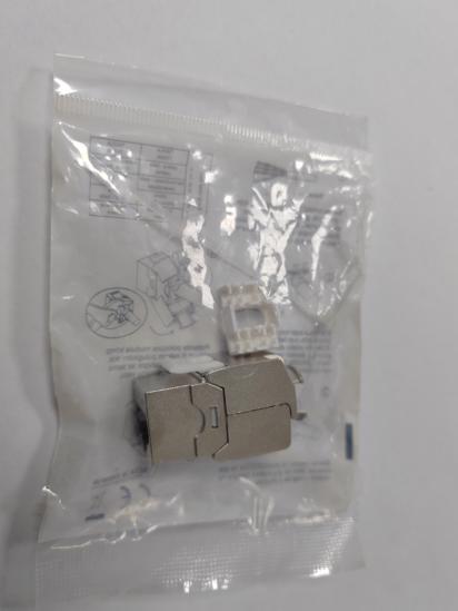 Picture of Modul RJ45 , Cat6a, STP, toolless, oklopljen sivi