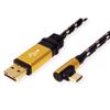 Picture of Secomp Roline Gold USB2.0 Reversibile Type C 90 m/m 1.8m