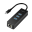Picture of Logilink USB 3.2 Gen 1 Hub, 3-port, USB type C - Gigabit Ethernet