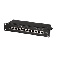 Picture of Logilink patch panel 10"  Cat6,  STP, 12 port shielded