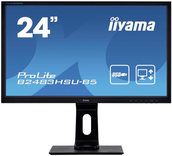 Picture of IIYAMA prolite 24"1920x1080 VGA, DP, HDMI, USB  2x2.0