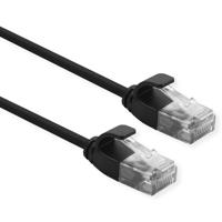 Picture of Secomp Roline UTP Data Center PatchCord Cat6a, Slim, LSOH, crni, 1.0m