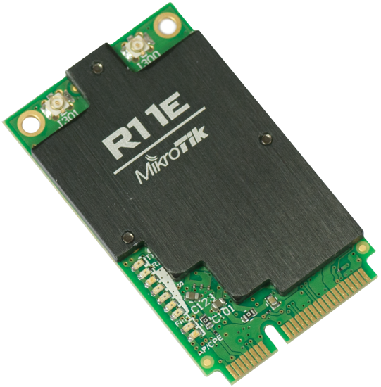 Picture of MikroTik R11e-2HnD, 802.11b/g/n miniPCI-e card, 2x u.fl