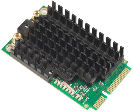 Picture of MikroTik R11e-5HnD-5GHz miniPCI-e card, 2x MMCX