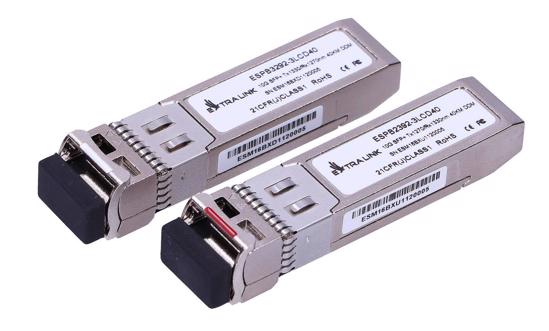 Picture of Extralink SFP+ 10G, WDM BIDI, 1270/1330, LC, SM, 40km, set