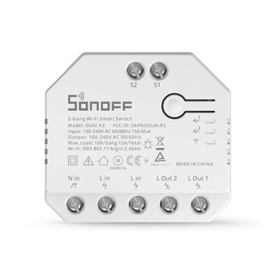 Picture of Sonoff DUALR3 2-kanalni naizmenični prekidač 3300W sa modom merenja potrošnje