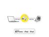 Picture of Secomp Roline GOLD Lightning to USB Cable for iPhone, iPod, iPad, with Smartphone support function, 1 m